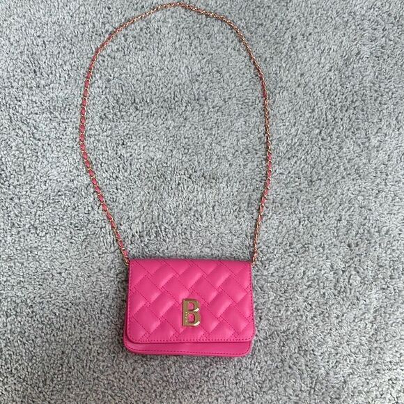 Bebe Pink Quilted Cross Body Purse - Picture 1 of 6